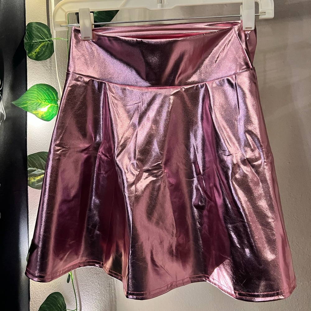 Metallic Pink Skirt